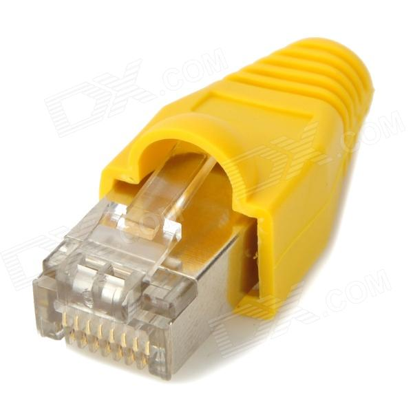 Изолирующий колпачок для патч-кордов из витой пары RJ-45 и RG-11, жёлтый, D-6 мм, 50 шт. Netko Изолирующий колпачок для патч-кордов из витой пары RJ-45 и RG-11, жёлтый, D-6 мм, 50 шт. Netko