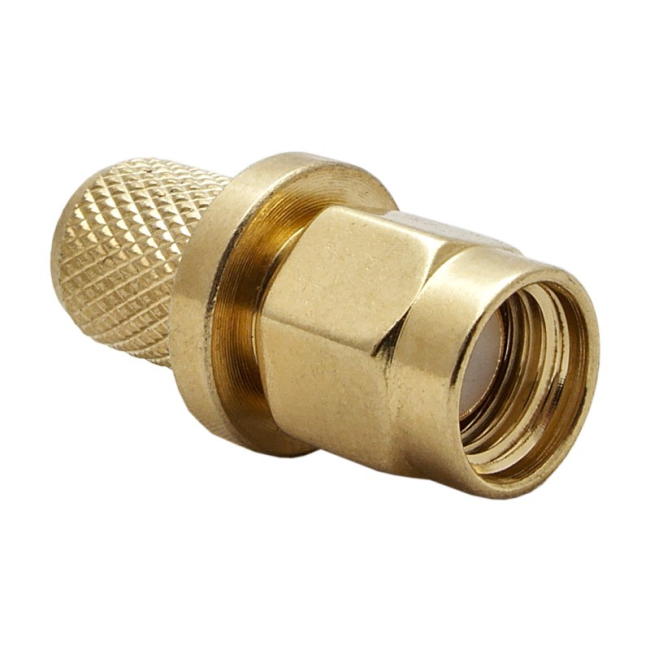 Разъем SMA-male под кабель 5D-FB (LMR-300, LMR-240, RG-8X), обжимной под пайку, 4 шт.