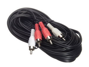 Шнур аудио-видео 2RCA-2RCA, литой, Netko, 10 метров